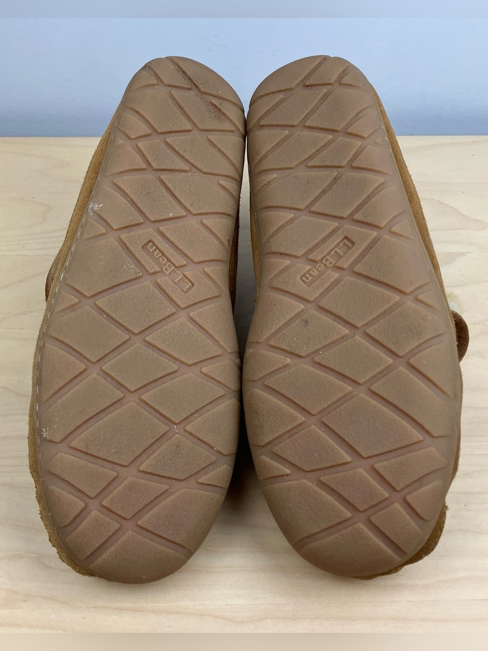 L.L. Bean Men’s Size 7.0 Wicked Good Bootie Slipper Moccasins Brown Suede Lined - Picture 8 of 10